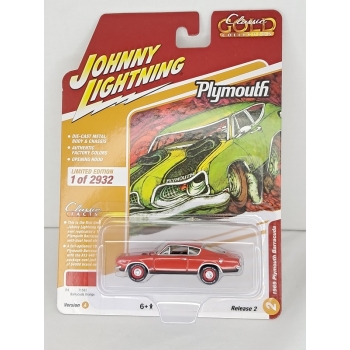 Johnny Lightning 1:64 Plymouth Barracuda 1969 barracuda orange